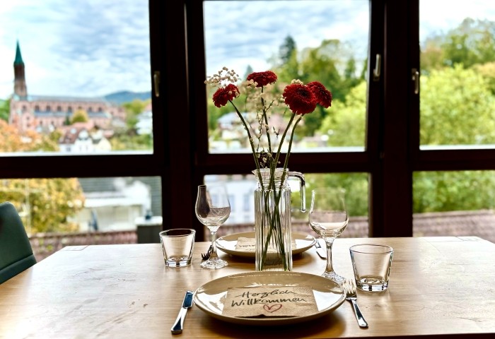 Ausblick beim Essen