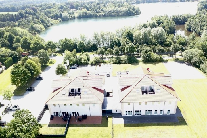 Die Anlage Villa Moorstern von oben