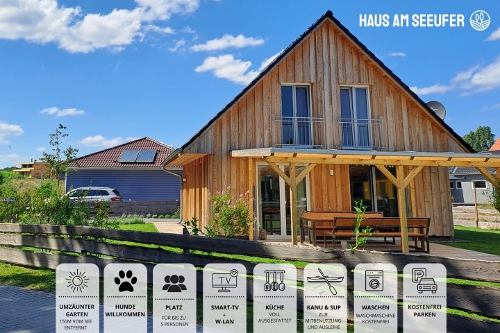 Haus am Seeufer am Zechliner See