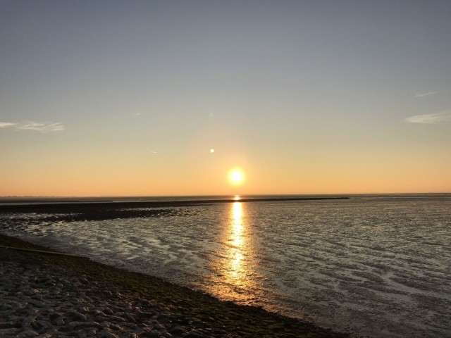 Sonnenuntergang am Strand von Sehestedt