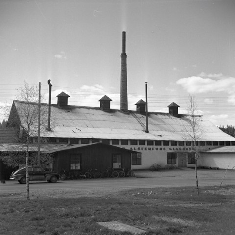 Alte Glasfabrik in Alsterfors 