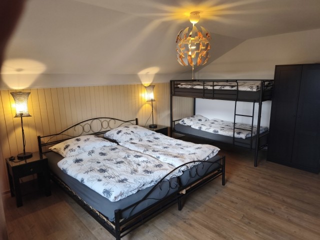Schlafzimmer 1 (Familienzimmer) mit Etagenbett