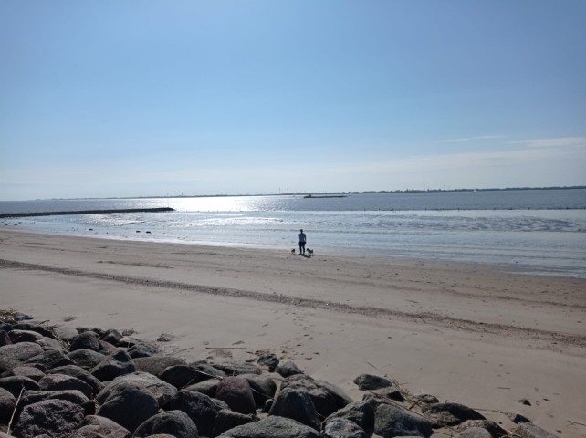 Strand in Brokdorf