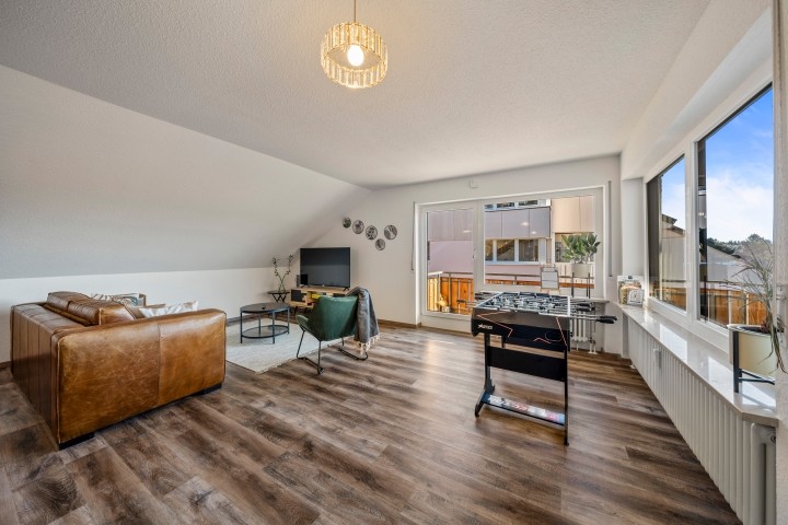 Wohnzimmer mit Tischkicker