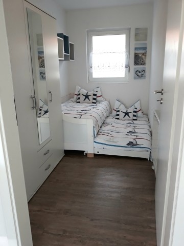 ausgezogenes Bett