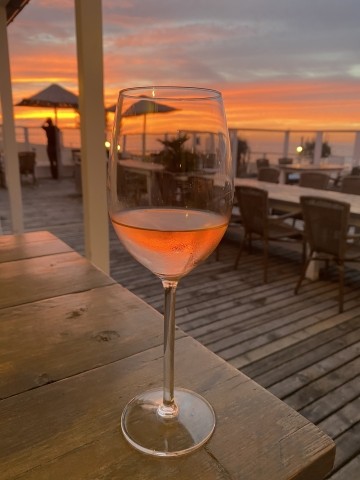 Sundowner in der Beachbar