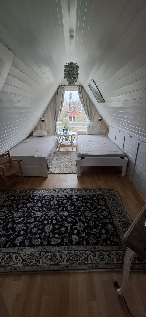 Schlafzimmer unter dem Dach