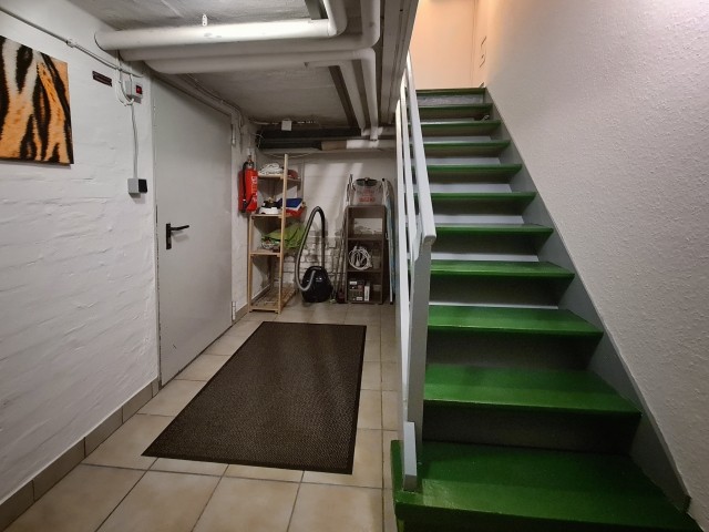 Kellertreppe zur Waschmaschine 