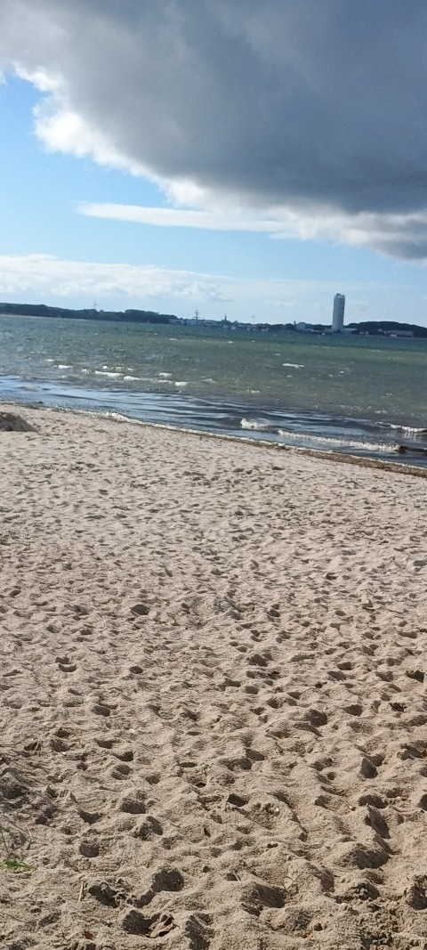 Blick vom Strand nach Travemünde 