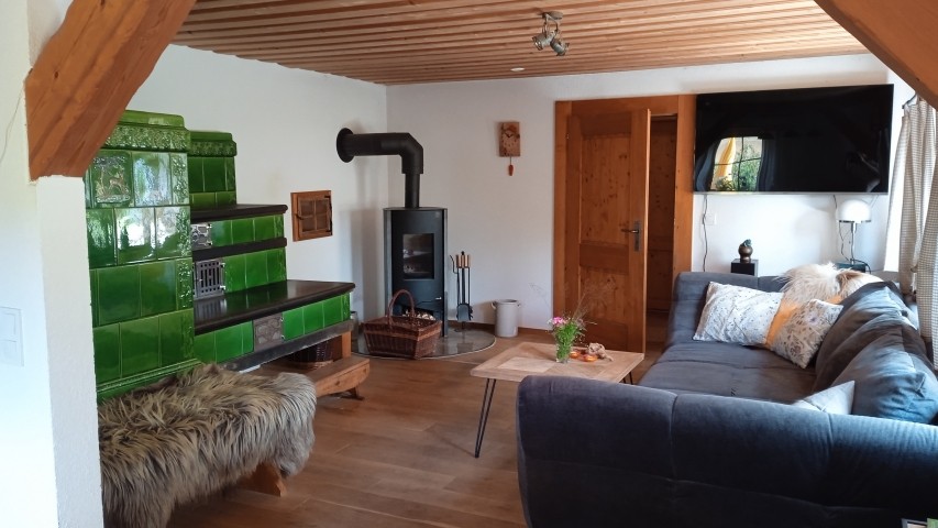 Wohnzimmer mit Kaminofen