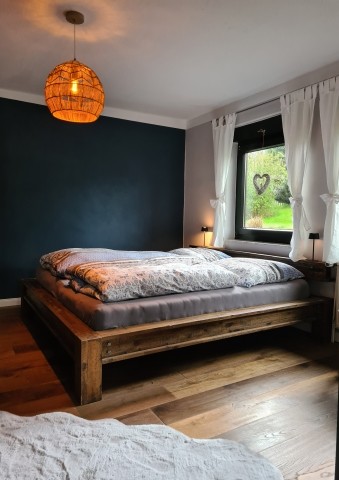 erholsam schlafen im bequemen Balkenbett (180*200) 