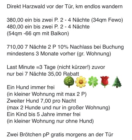 Angebot gilt in Ferien/an Feiertagen nur Last Minute, wenn Kapazität 
