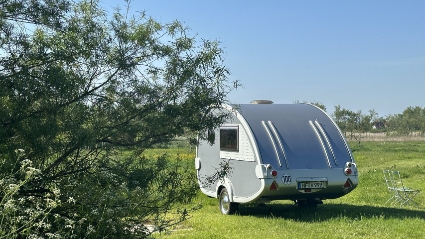 unser Wohnwagen - auf Anfrage gerne mit dabei