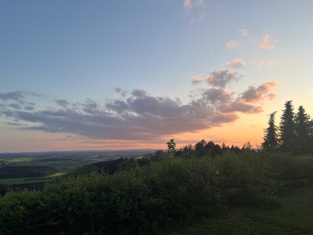 Sonnenuntergang über der Baar
