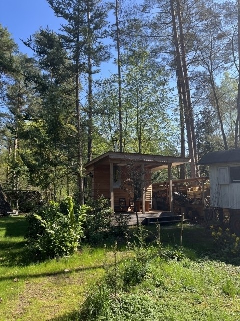 Saunahaus mit Terrasse