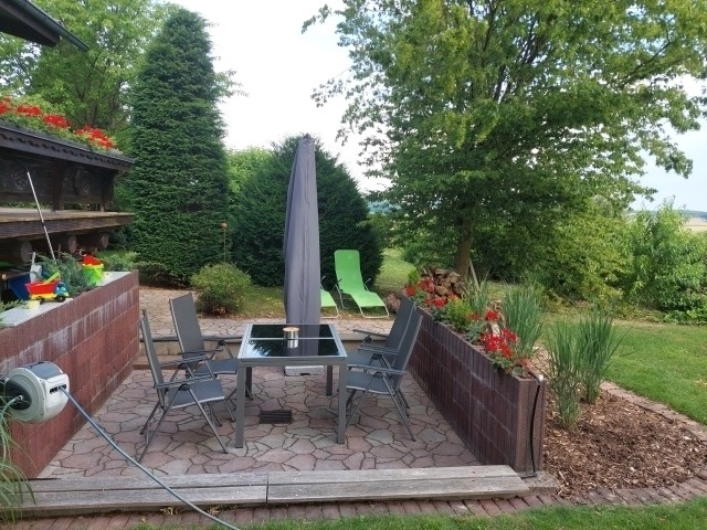 GartenSitzplatz für den Biberbau