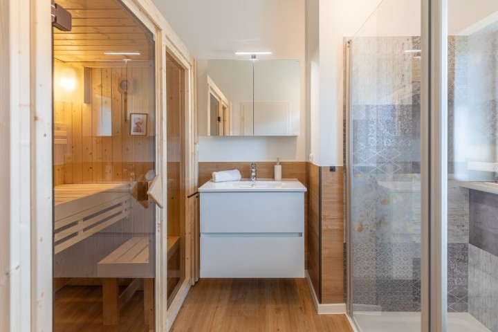 Huus Bodderlicker - modernes Bad mit Sauna 