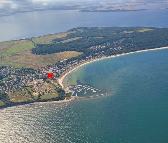 Nochmals die Lage des Hauses in Glowe