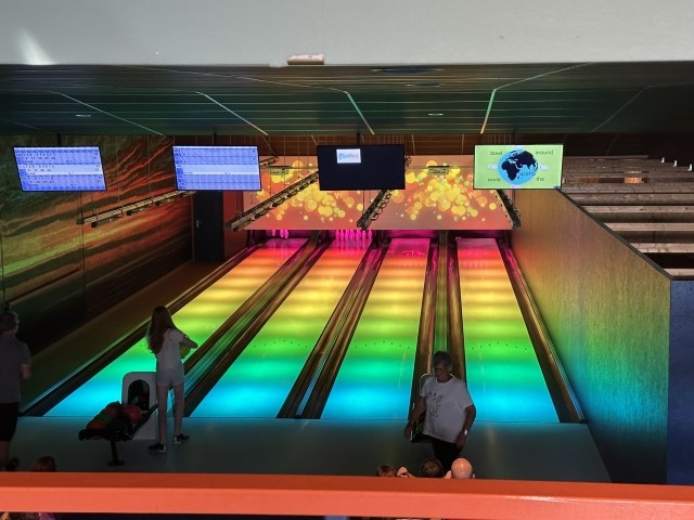 Bowlingbahn im Parkrestaurant