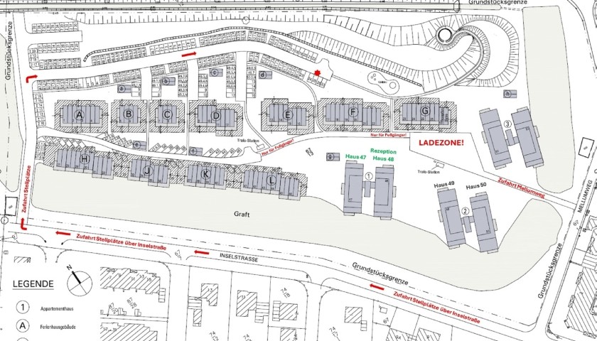 Lageplan Parkplatz