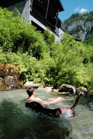 Badeplatz direkt am Chalet