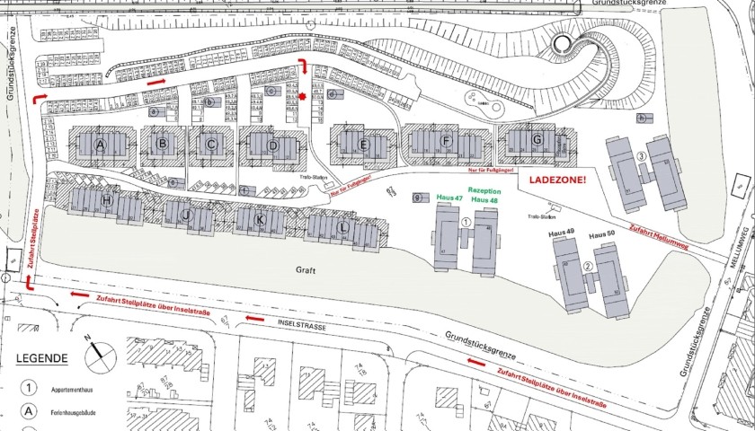 Parkplatz Lageplan