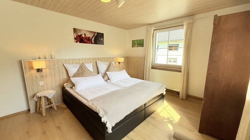 Schlafzimmer mit Infrarotsauna