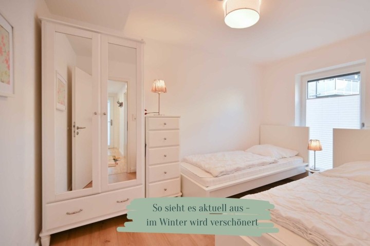 Hier steht bald ein Doppelbett
