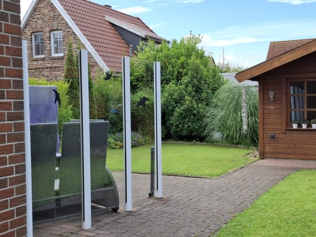 Gartenansicht eingezäunt