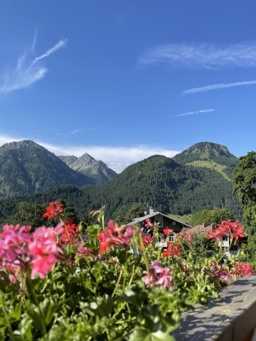 Blick vom Balkon