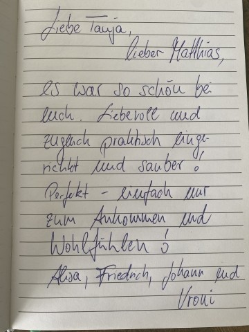 Gästebucheintrag  Gästebucheintrag