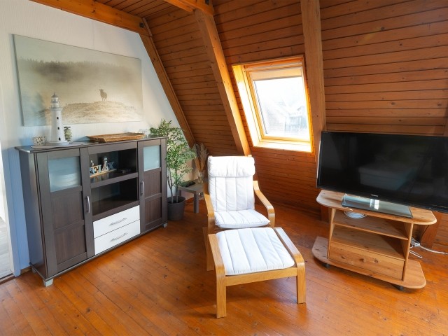 Auch ein Relaxsessel ist vorhanden