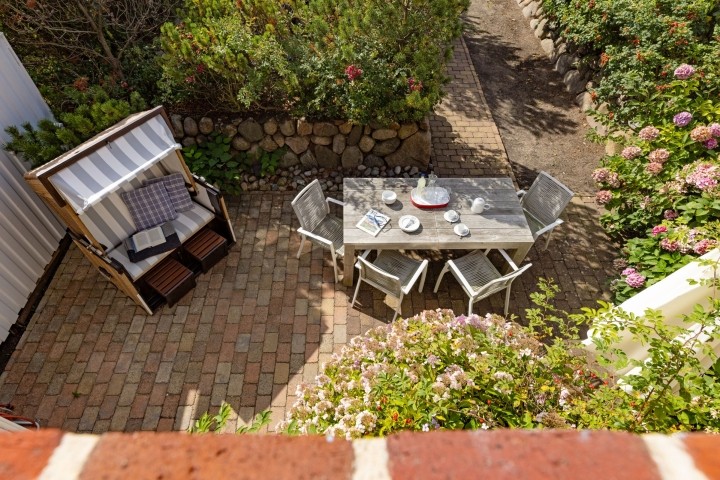 Schlafzimmer zwei Ausblick in der Garten