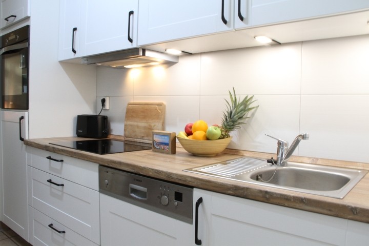 Liebevoll gestaltete Küche mit Wohlfühlcharakter