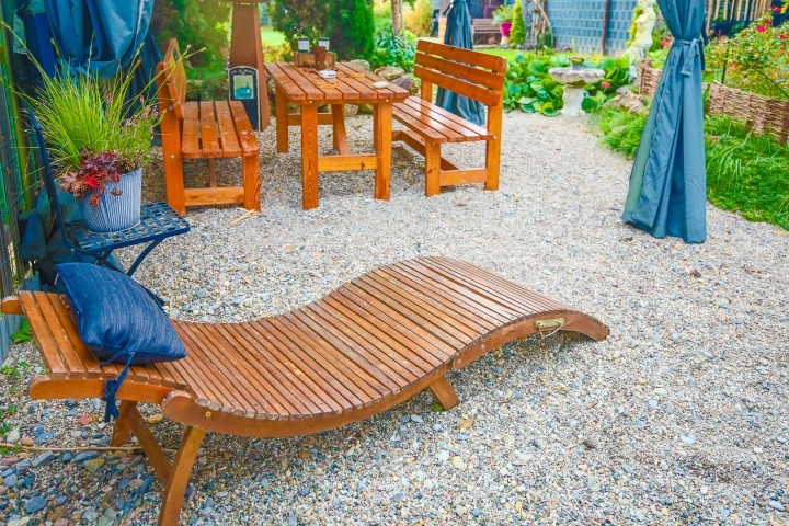 Überdachte Terrasse. Überdachte Terrasse.