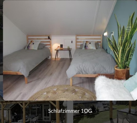 Schlafzimmer mit Doppelbett
