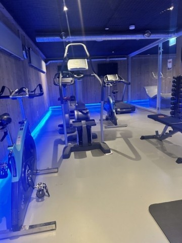 Der Fitnessraum kann täglich für 2 Stunden zur privaten Nutzung gemietet werden