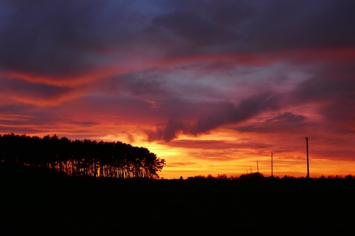 Sonnenuntergang vom Ferienapartment aus Sonnenuntergang vom Ferienapartment aus