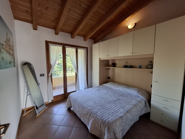 Das Schlafzimmer mit Doppelbett