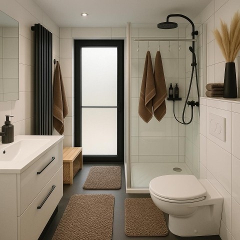 Badezimmer 1 mit WC und Regendusche