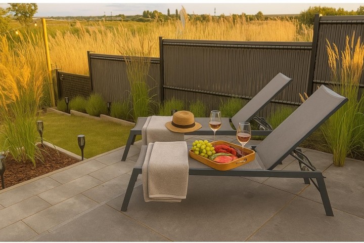 Sonnenliegen zum relaxen und entspannen