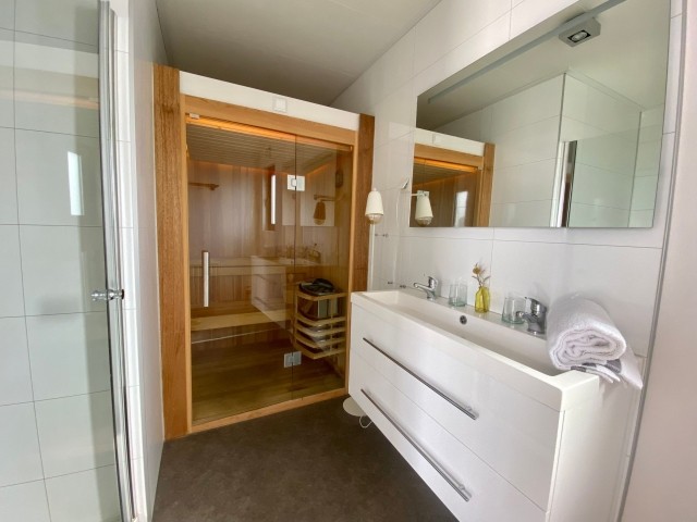 Private Sauna im modernen Badezimmer