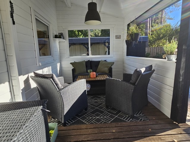 Überdachte Terrasse