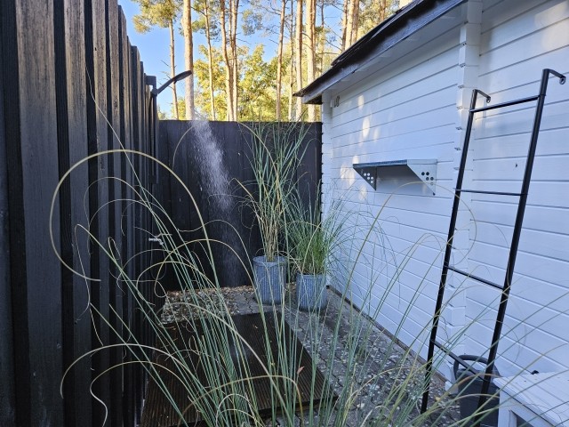 Aussendusche Saunahaus