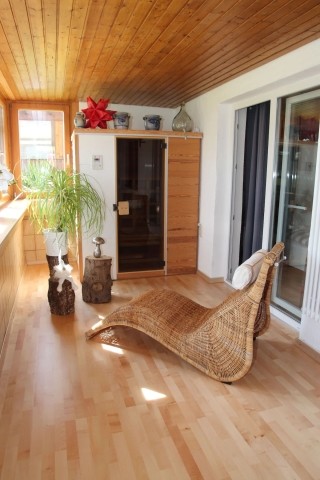 Wintergarten und Sauna
