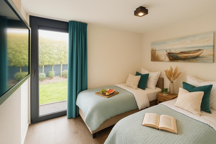 Schlafzimmer 2 mit Tv und Ankleide