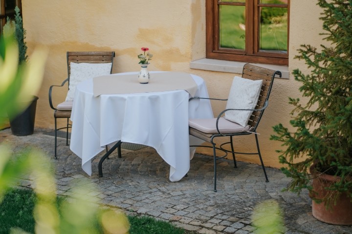 der Garten zum Frühstücken