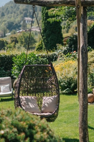 der romantische Garten zum Relaxen