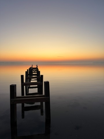 Sonnenaufgang am Haus 