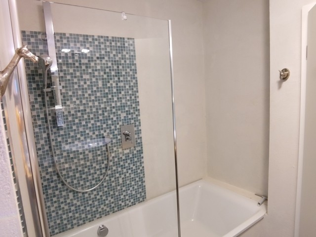... Badewanne und Dusche.